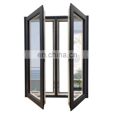 Hurricane proof water proof Aluminum alloy aluminium framed casement windows for residential and commercial housing window