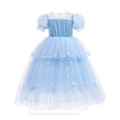 Frozen Elsa Sparkle Lovely Party Latest Girl Dress up Princess Skirt