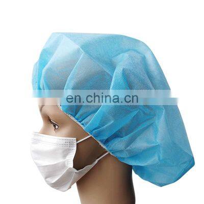 Food industry caps Bouffant Caps Non Woven Disposable  hair cap