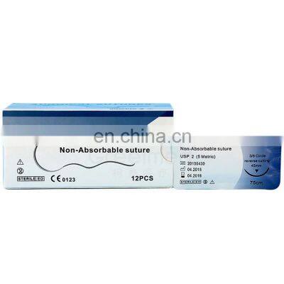 Best selling monofilament nylon surgical suture 2 0/3 0/4 0/5 0