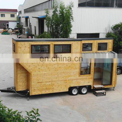 Prefab Mini Movable Mobile Modular Homes Field Site Office Trailer Tiny House On Wheels For Sale