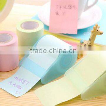 Roll , printed , plastic sticky notes , dispenser memo