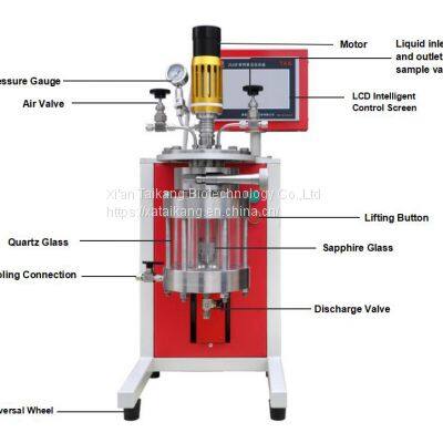 Liftable 2000ml Sapphire High Pressure Glass Reactor photo-3