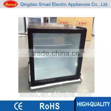 70L Hotel Room Fridge,Glass Door Mini Bar Refrigerator