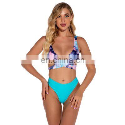 New Hot Selling Fashion Design Sexy Backless Bikini Beachwear Swimsuit Two Pieces Women Swimwear