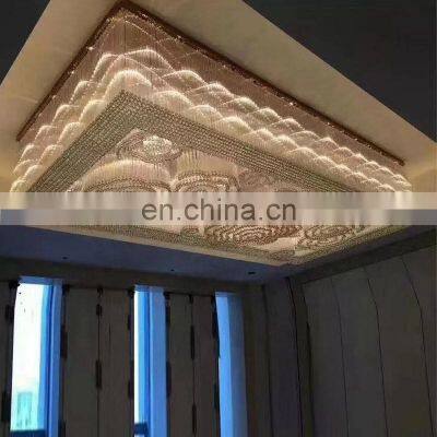 Личная люстра LED прямоугольной формы для внутренней декоративной подсветки в залах
