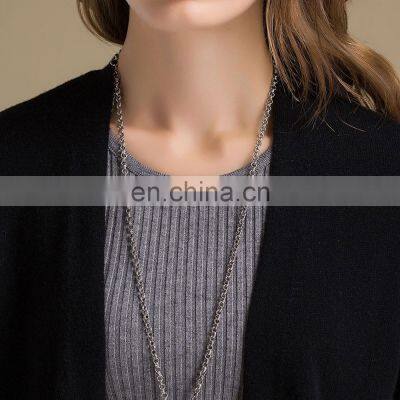 Cheapest Price Women Off Shoulder Full Body Thick Wool Cashmere Blended Sweater