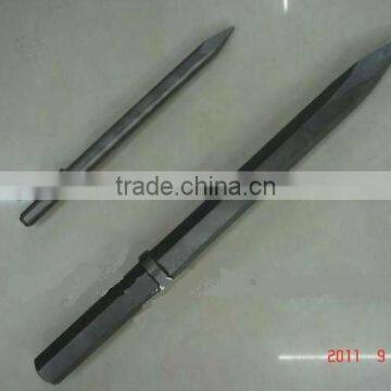 Drill rod for air pick hammer and hand hold rock drill