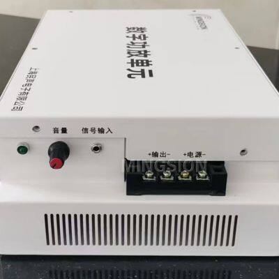 400W Battery Powered Class D Electronic Siren Solar Charged Power Amplifier For Warning Security System Alarm Speaker Horn photo-5
