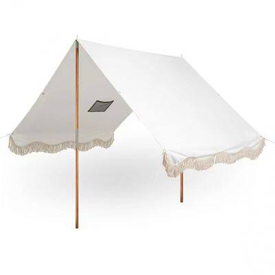 Commercial Beach Gazebo With Heavy-Duty Wooden Frame and Waterproof Roof, for Resort Rental Business and Beach Club photo-3