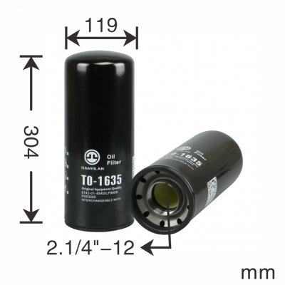 Oil Filter 1010601449 P553000 6742-01-4540 Used for Excavators Forklifts, Trucks Loaders Other Mechanical Equipment photo-2