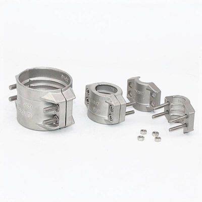 Safety Clamps Din2817 Stainless Steel 304 Safety Pipe Clamps Double Bolt Wide Clamps Hose Clamps High-pressure Hose Clamps photo-2