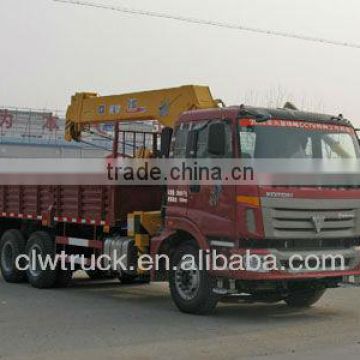 Hot Sale Foton 6x4 truck mounted crane 9-12 ton