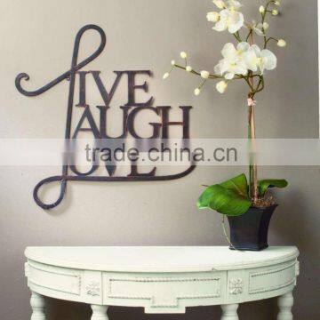 Metal Alphabet Wall Art Letter Pendants Live Laugh Love                        
                                                Quality Choice
