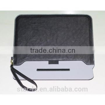 for ipad tablet bag with stand , Luxury genuine leather tablet bag & pouch & sleeve