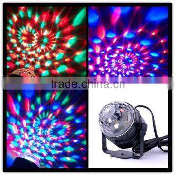 Mini and Delicate Design LED Stage Light Party LED Mini Crystal Ball Sound Control for Disco,all Kinds of Parties