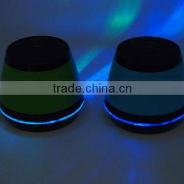 DC5V power 70*60mm product size speaker with led light bluetooth speaker mp3 player