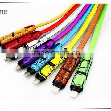 All in One Genuine Leather Usb Data Transfer Cable for Huawei Mate 8 photo-6