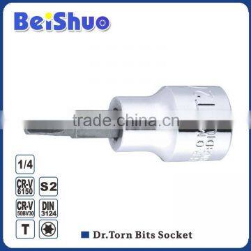 1/4"DR. SOCKET W/BITS SET SOCKET WRENCH