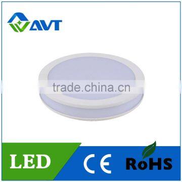 AVT high quality 12w 18w 24w round / square shape led light panel recessed mounted