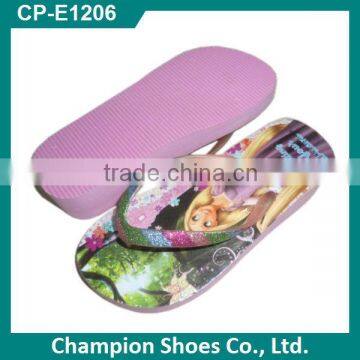 Custom Printed High Heel Girls Flip Flops