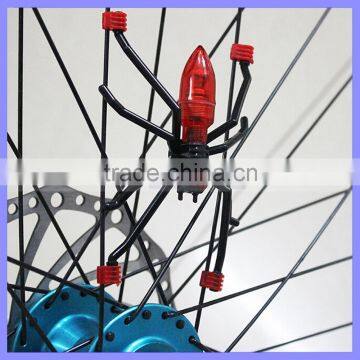 3 x AG10 Button Cells Powered Red Spider Shape Bike Decoration Light