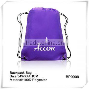 Various Colors Cheap Custom Nylon Polyester Drawstring Bag