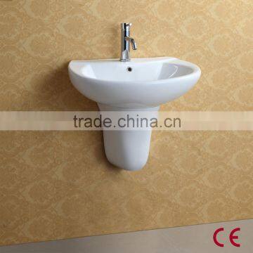 Wall Mounted Bathroom Semi Pedestal Basin