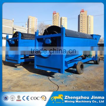 mobile rieve gold sand washing plant with double deck screen mesh