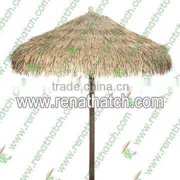 thatched beach umbrella