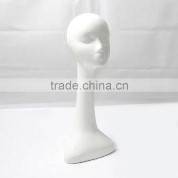 Alibaba 2015 Hot Selling Plastic Wig Female Display Model White Color Mannequin Head