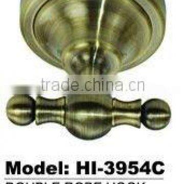 Brass AB color double robe hook,coat hook,bathoom fitting