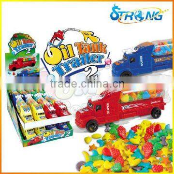 Oil Tank Trailer toy with candy