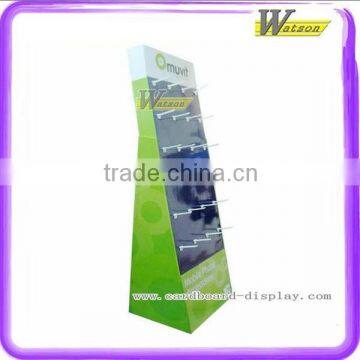 Recycled Material Advertising Promotion Corrugated Paper With Hook Peg Display Stand for Hair Care photo-3