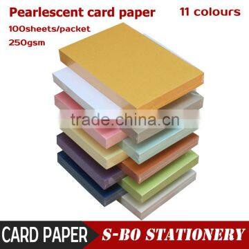 A4 250gsm name card paper pearlescent paper pearl paper