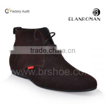 Newest fashion desert leather boots Italian style