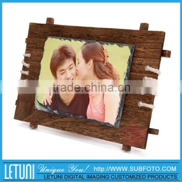 Custom Sublimation Printing Decorative Marble Stone Photo Frame