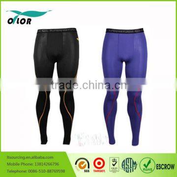 Sport Compression Pants Men's balck and blue Men's Base Layer Leggings Running Workout