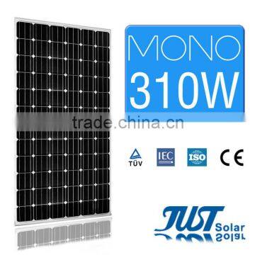 High quality 310 watt monocrystalline solar panel for home solar panel kits paneles solares with CE Tuv