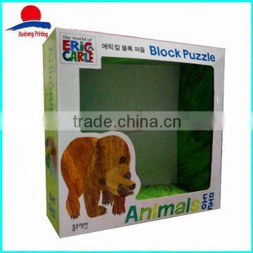 High Quality Printed Cardboard Box Packaging Animal With Window