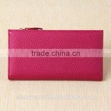 2016 Hot Sale Simple Custom Logo Original Design Handmade Wallet Large Capacity Women Purse Multy Function Zipper Bag photo-2