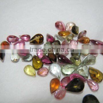 AAA grade Multi Tourmaline Pear Cut Gemstones