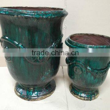 Terracotta Flower Planter as Chaozhou Ceramic Set of 2