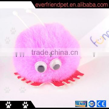 hot sell promotional gift plush Pom pom wuppie toy with ribbon