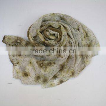 Lady Printing 100%viscose Scarf Printing Flower 100% Viscose Scarf photo-4