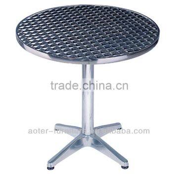 Good quality and cheap price round aluminum restaurant dining table