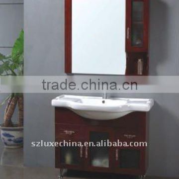 Wood or pvc Mirror Bathroom Vanities Cabinet