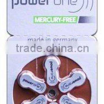 mercury free power one hearing aid battery size 312