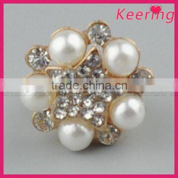 Latest garment accessory rhinestone alloy button