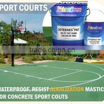 Waterproof Mastic, resist abrasion, alkalization for sport courts JOTEENES PAT